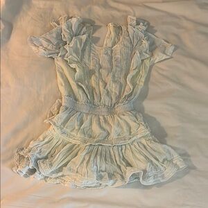 Natasha blue tie-dye mini dress